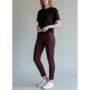 Simply Vera Vera Wang Womens Dark Purple Stretch Leggings Size S